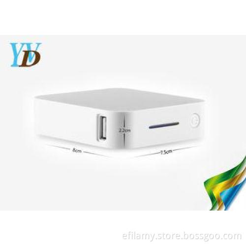 White 9000mAh Explosion-proof Smart Power Bank Mobile Cellp